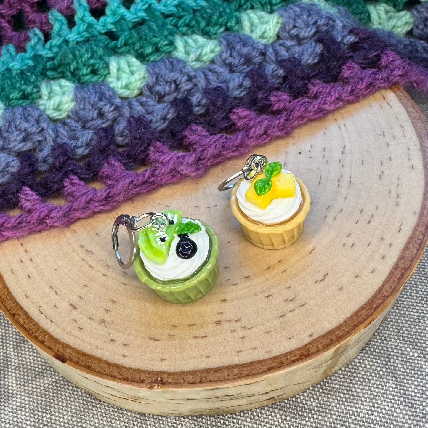 Cupcake Stitch Markers | 2 pack