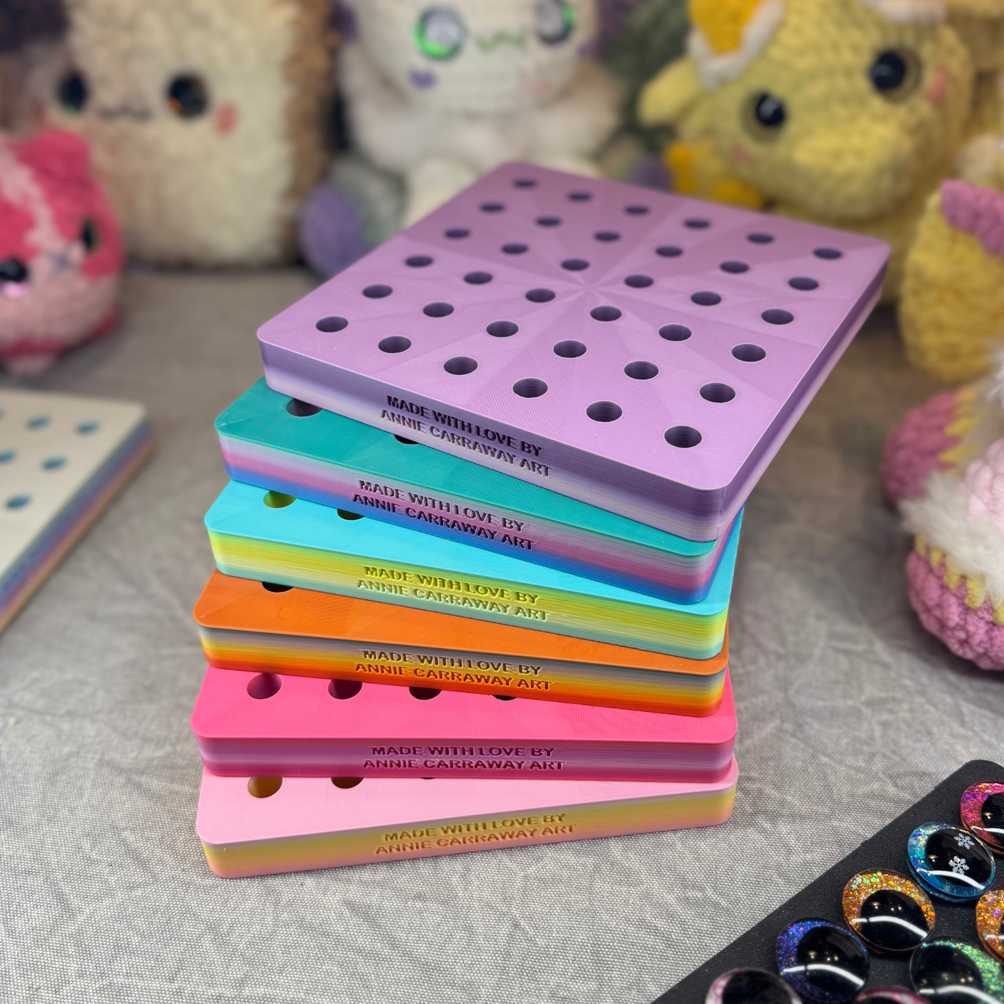 Safety Eye Organizer Board | Multiple Sizes & Colors | Designed and Made by Me