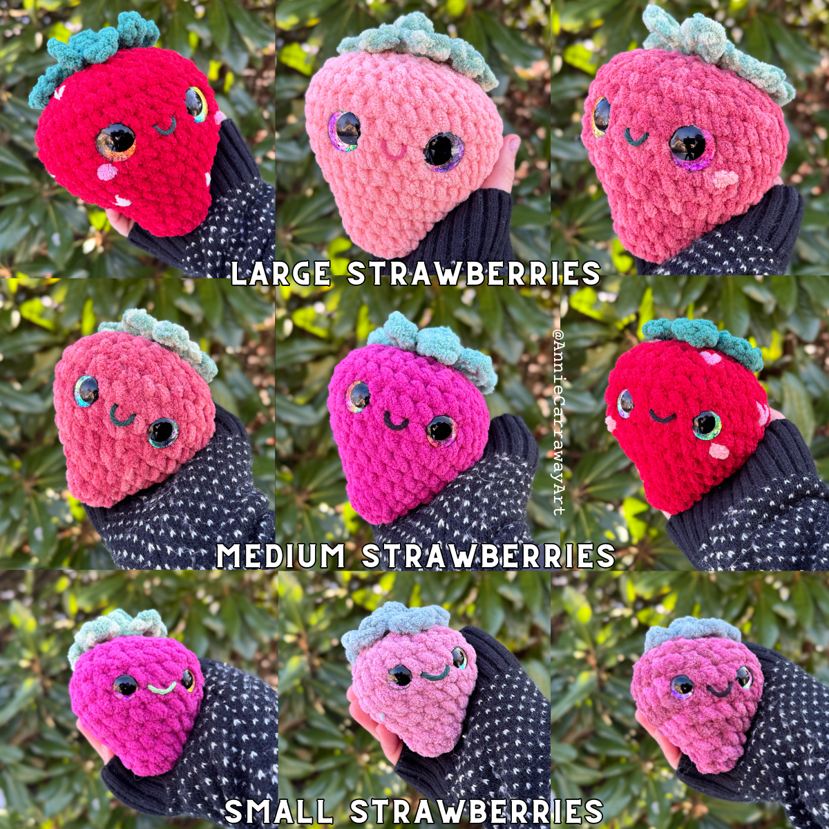 Cute Strawberry Plushie Pattern