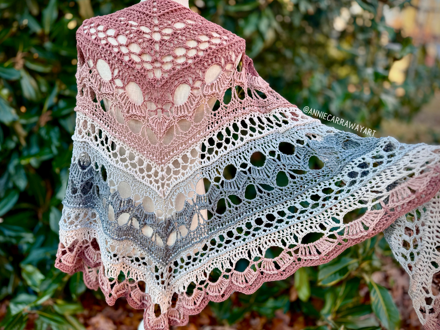 Fireside Shawl Crochet Pattern