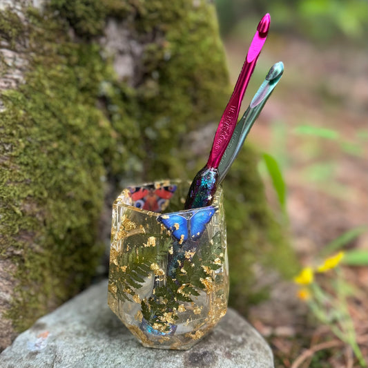 Butterfly Crochet Hook Holder | Number 5