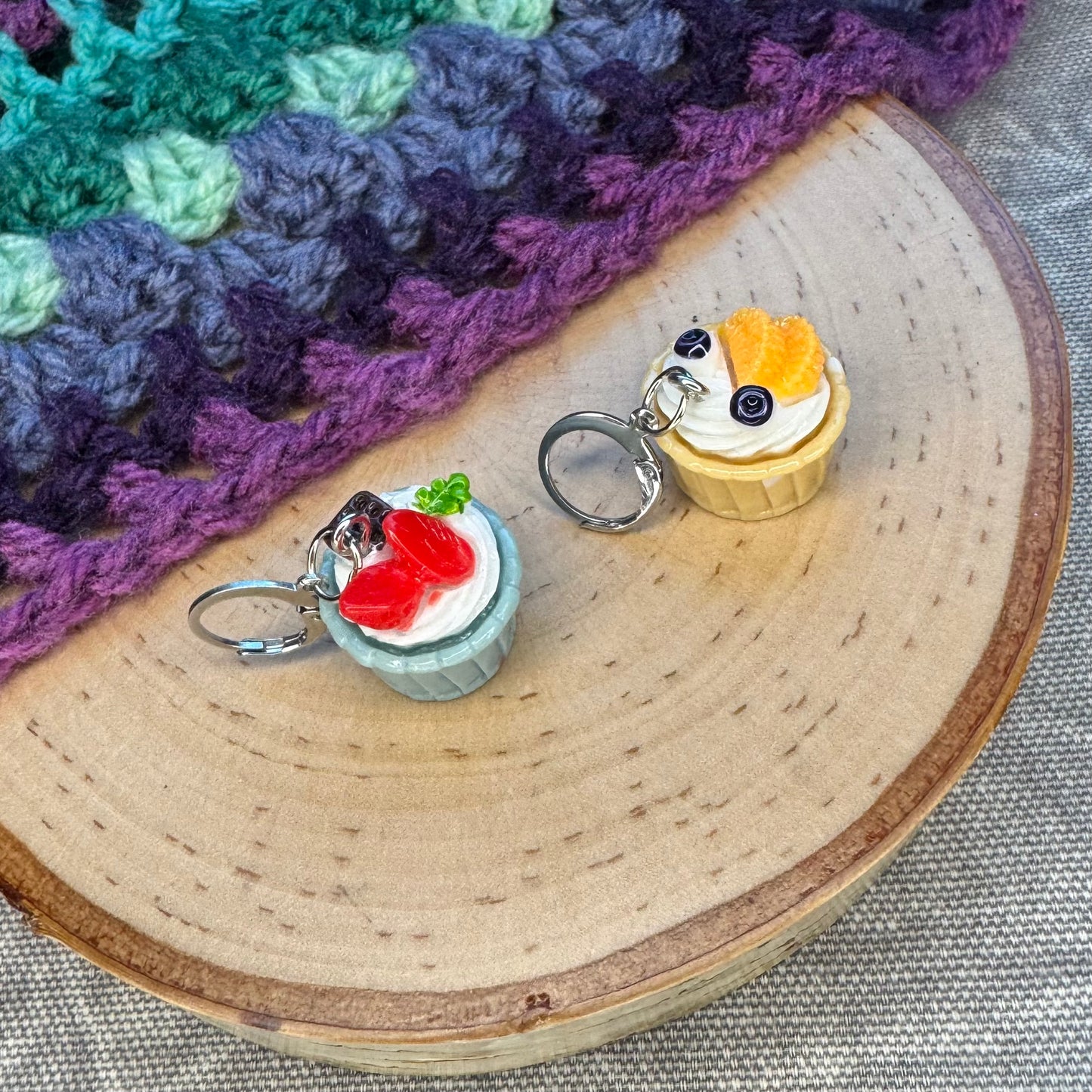 Cupcake Stitch Markers | 2 pack