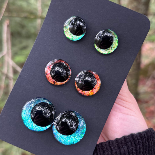 Hand Painted Kawaii Eyes | 18mm, 20mm, 25mm | Set 11