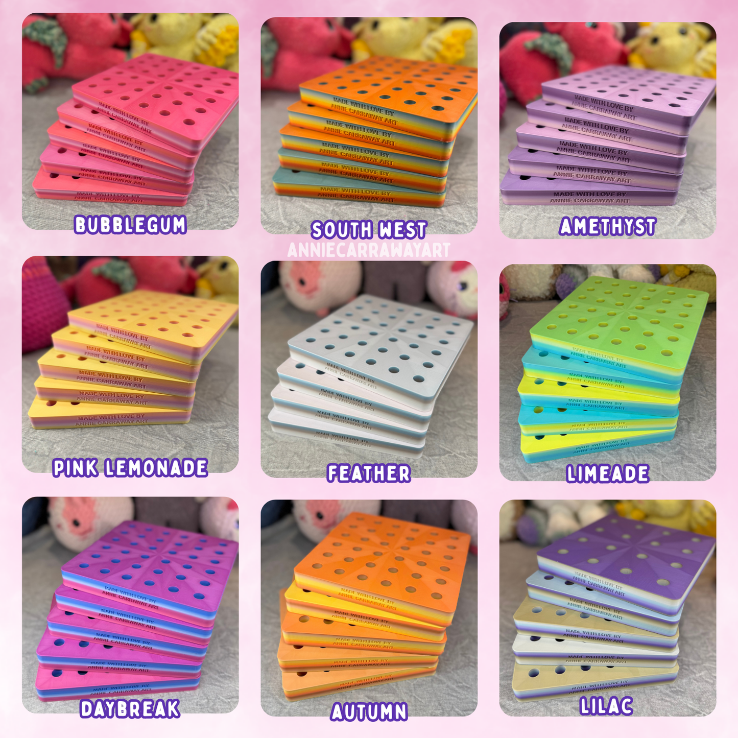 Safety Eye Organizer Board | Multiple Sizes & Colors | Designed and Made by Me