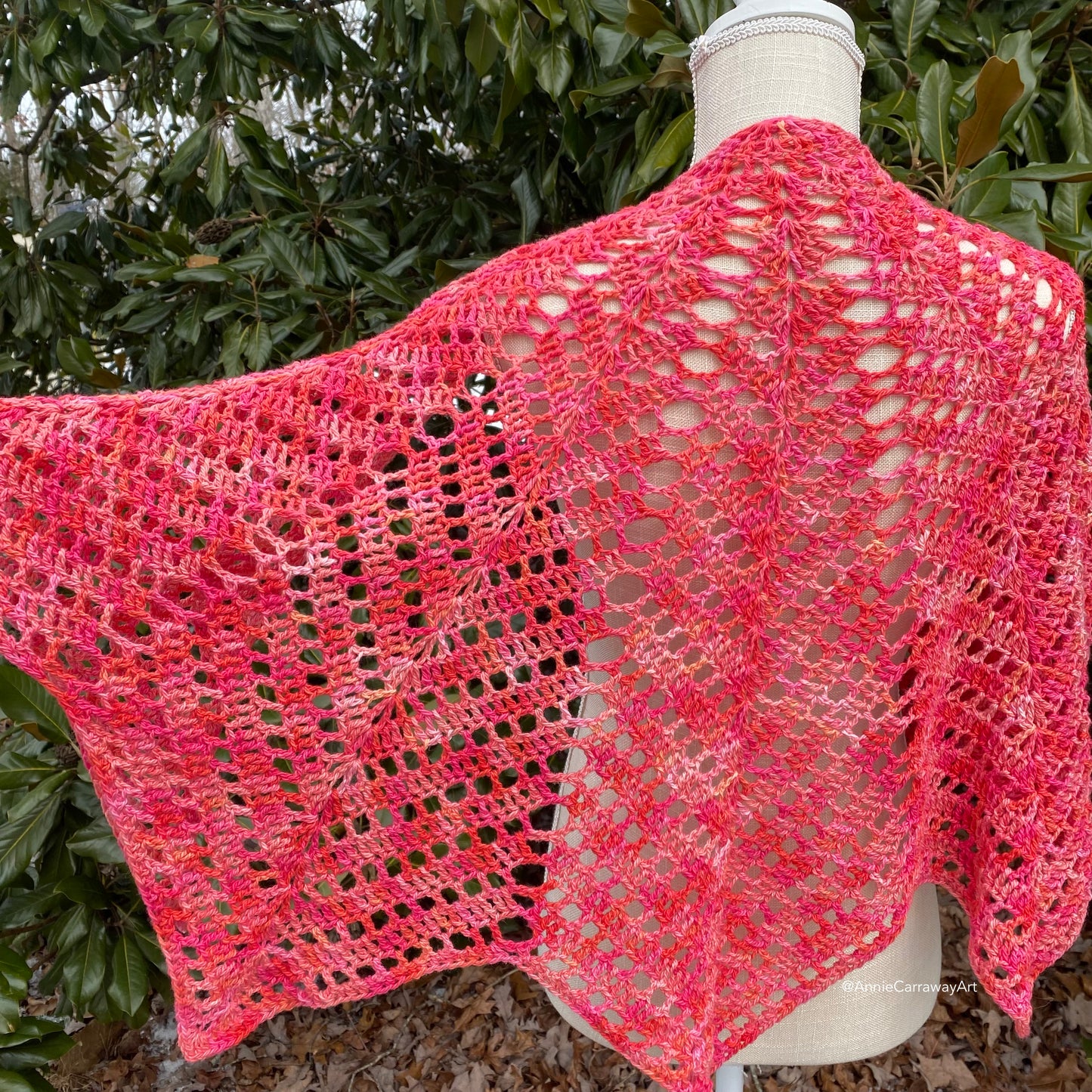 Ruby Shawl | Hand Dyed Organic Cotton