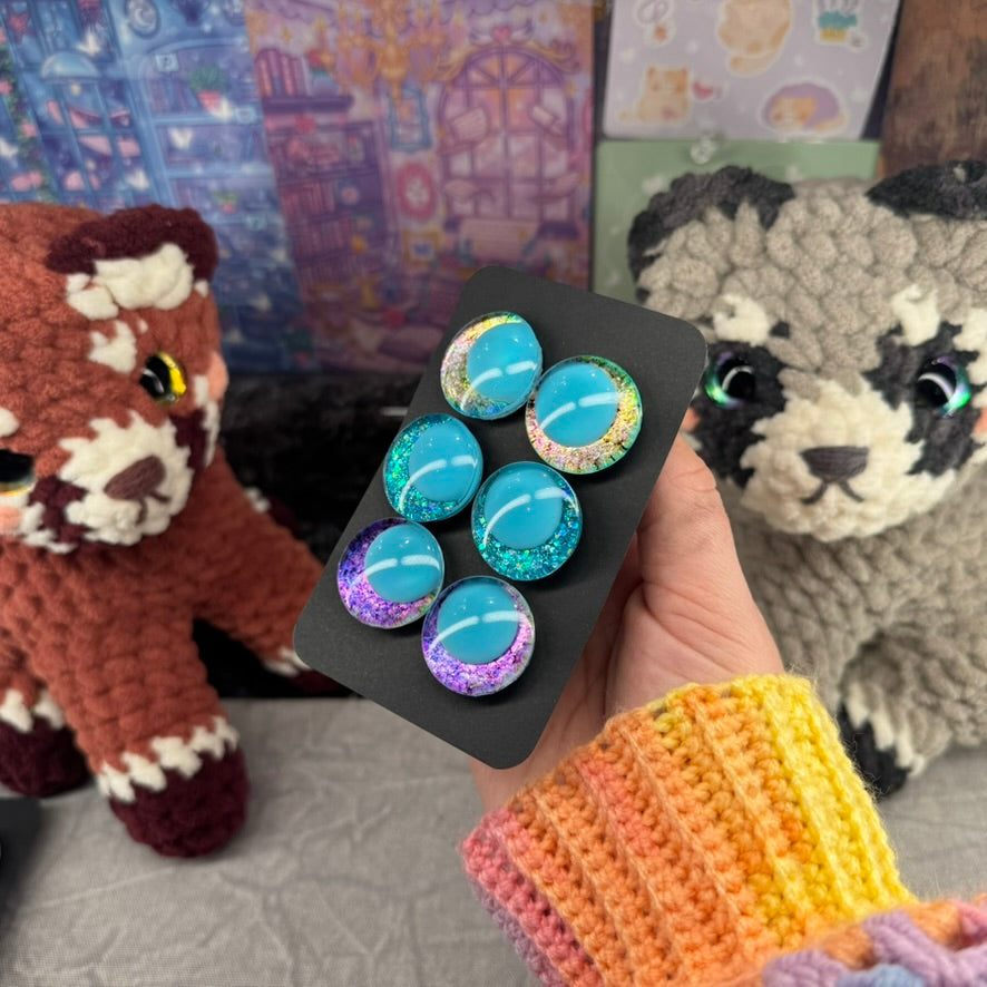 Hand Painted Kawaii Eyes | 25mm | Set 15