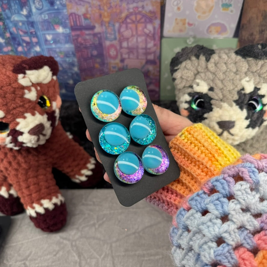 Hand Painted Kawaii Eyes | 25mm | Set 15