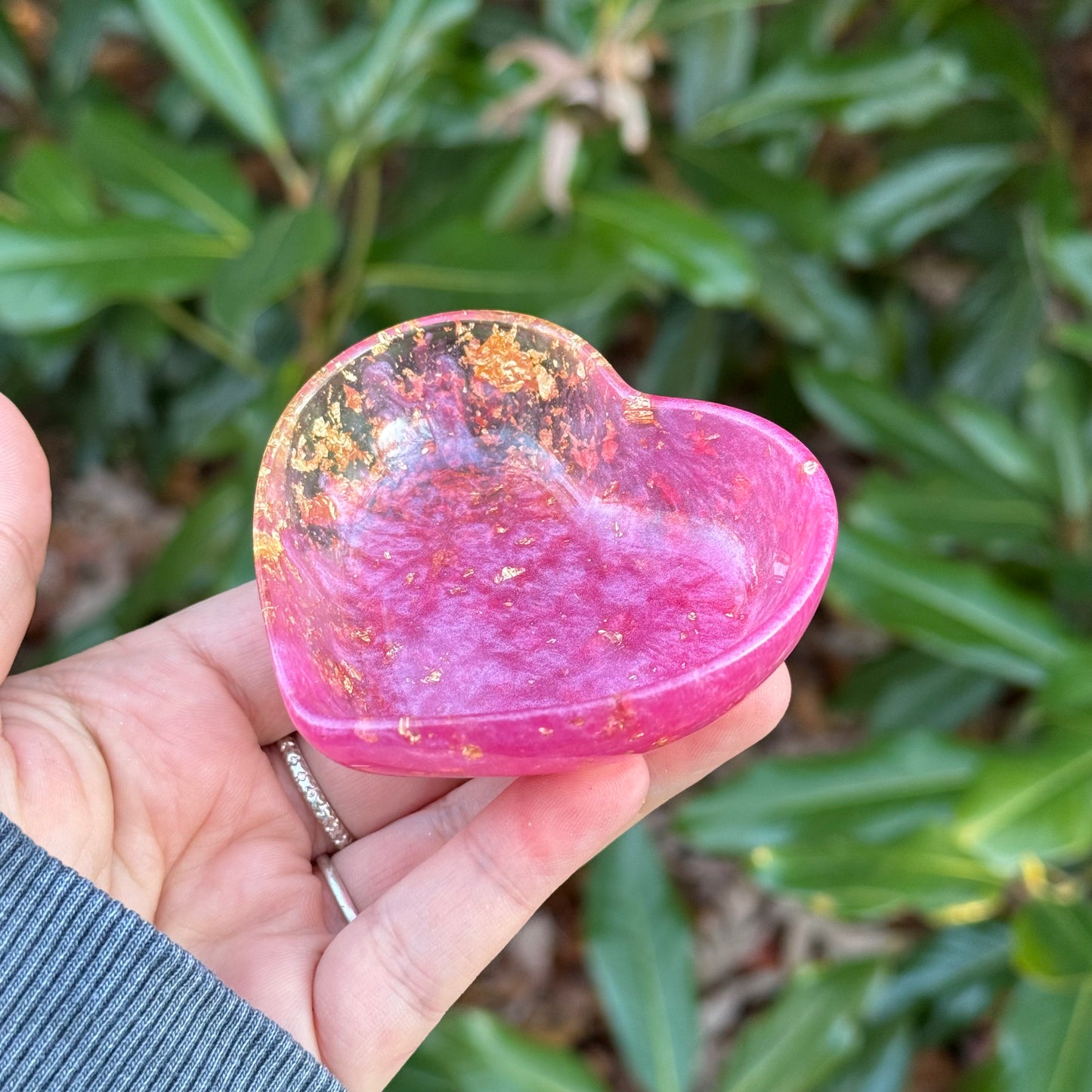 Pink Heart Trinket Trays