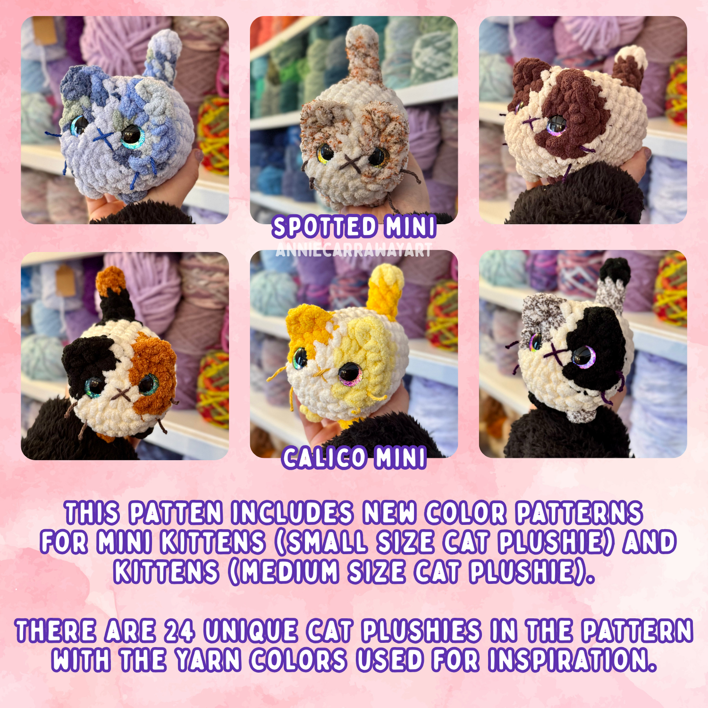 Cute Kittens : Part Two | Crochet Pattern | Digital Download