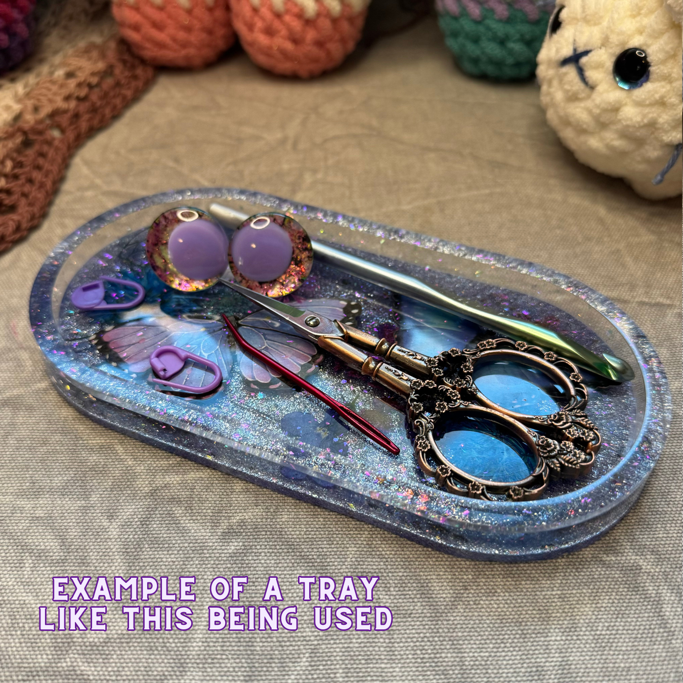 Moonlight Butterfly Trinket Tray