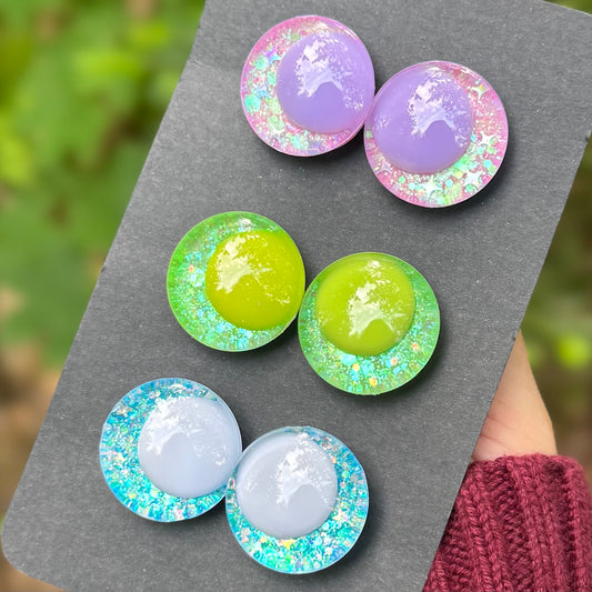 Hand Painted Kawaii Eyes | 25mm | Set 7