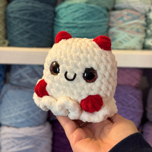 Mischief Ghost Crochet Plushie | Hand Painted Eyes