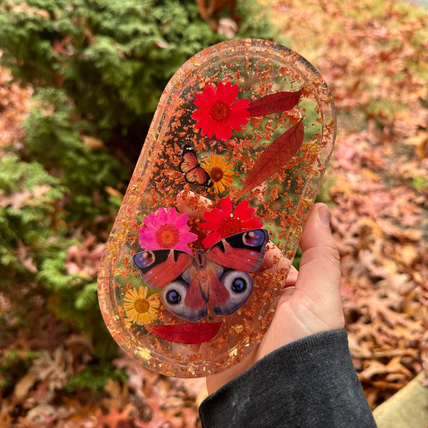 Autumn Butterflies Trinket Tray