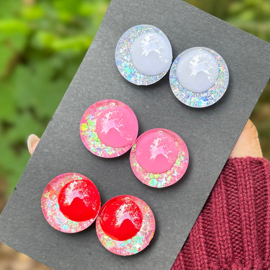 Hand Painted Kawaii Eyes | 25mm | Set 6