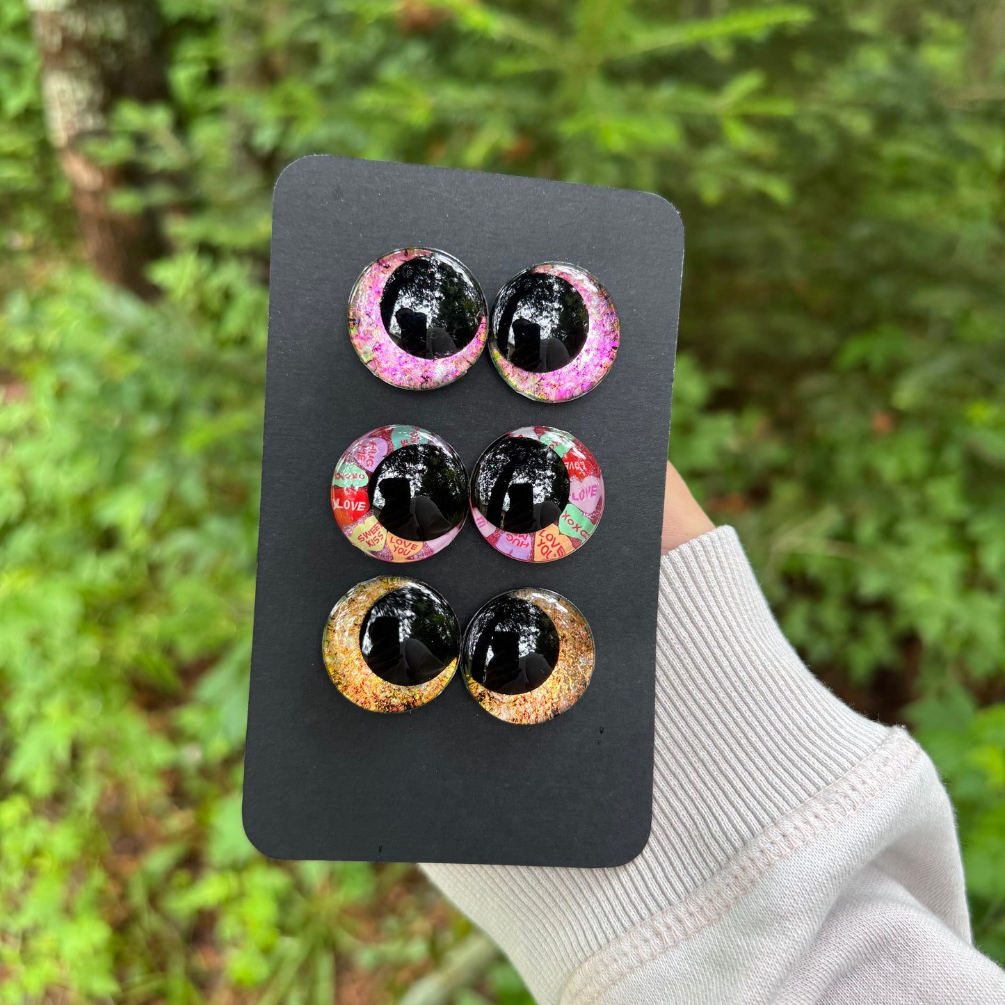 Hand Painted Kawaii Eyes | 25mm | Set 18