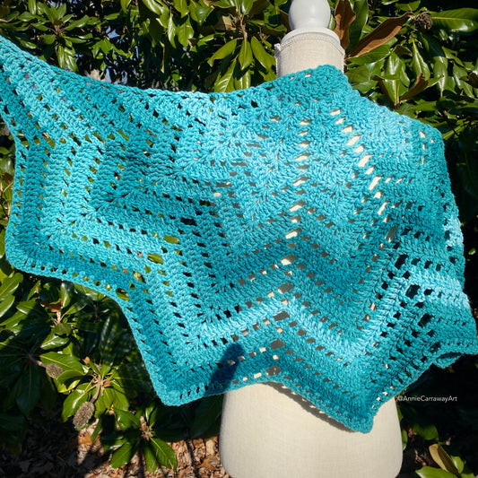 Ocean Shawl | Acrylic