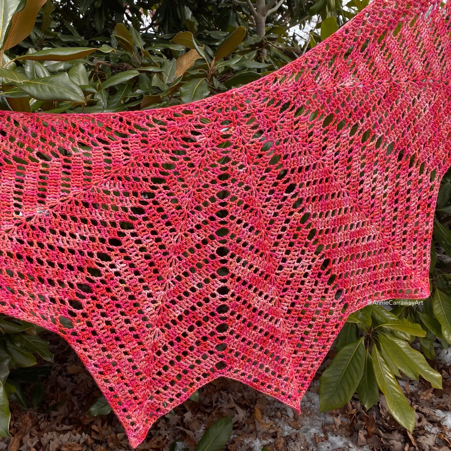 Ruby Shawl | Hand Dyed Organic Cotton