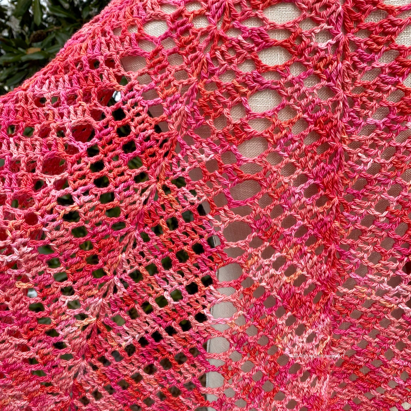 Ruby Shawl | Hand Dyed Organic Cotton