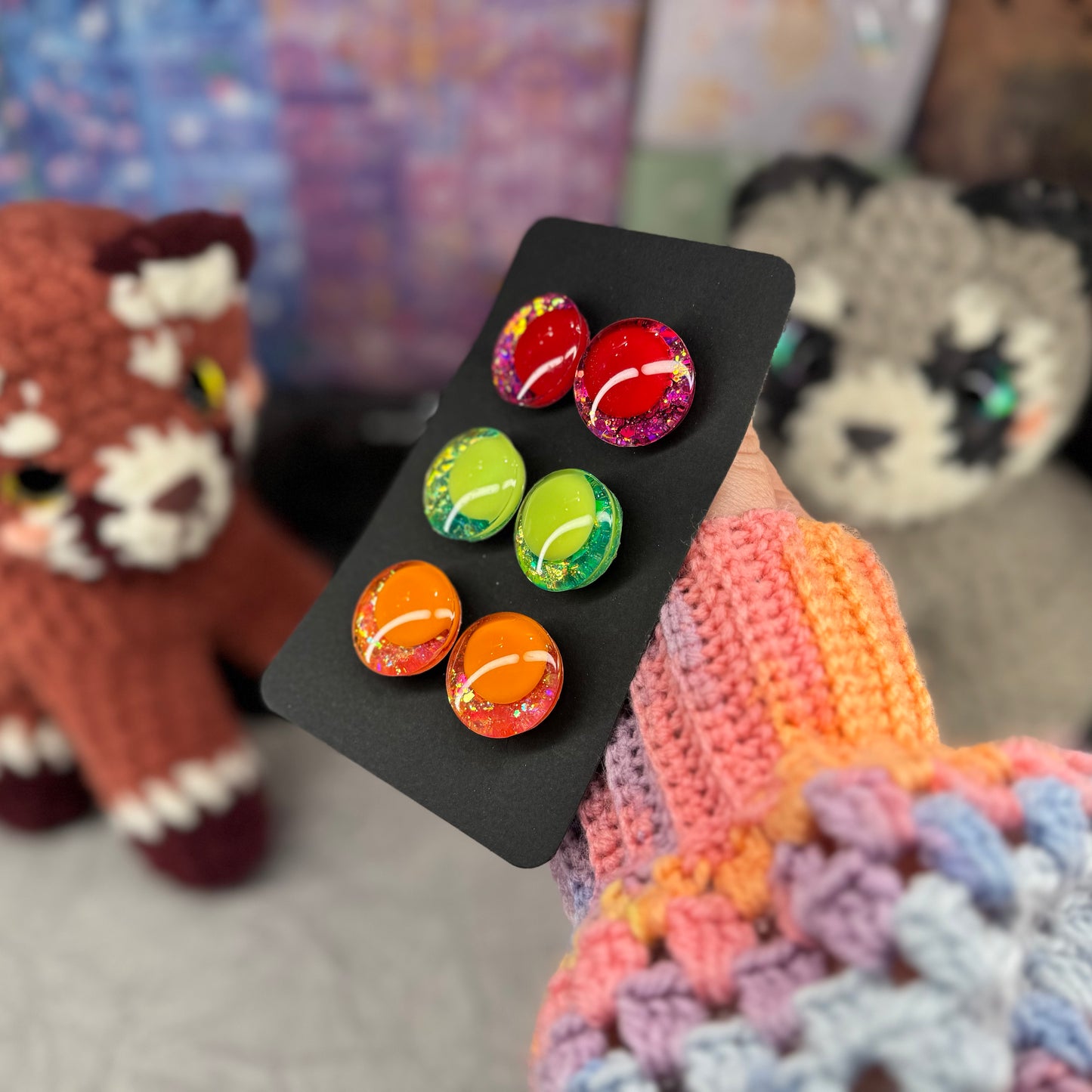 Hand Painted Kawaii Eyes | 25mm | Set 1