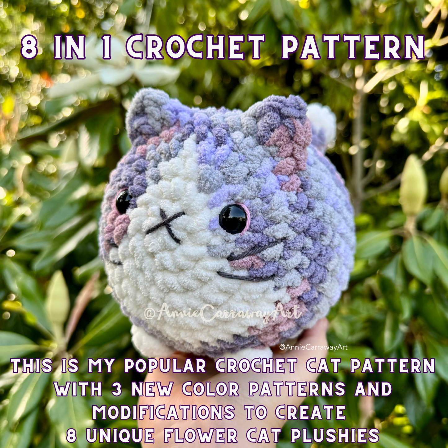 Flower Cats & Friends Crochet Pattern