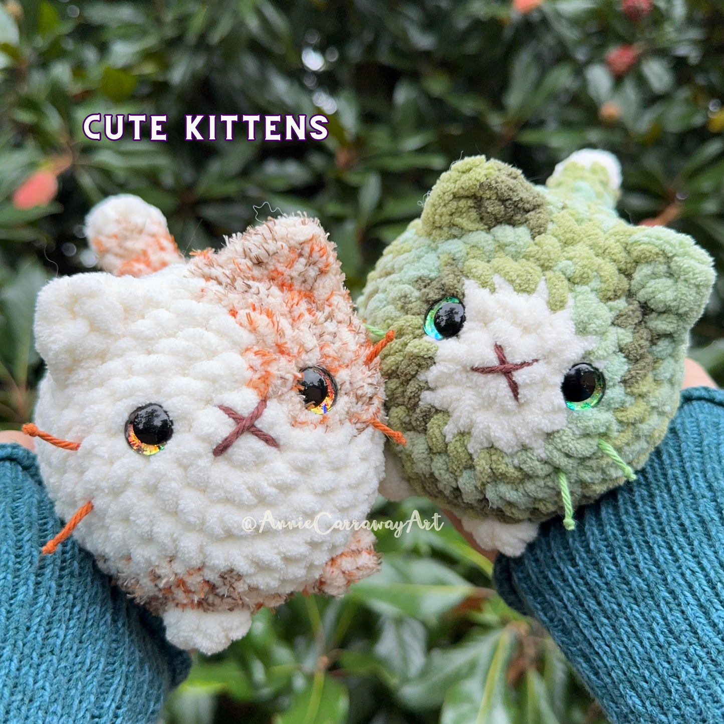 Cute Kitten Plushies Crochet Pattern