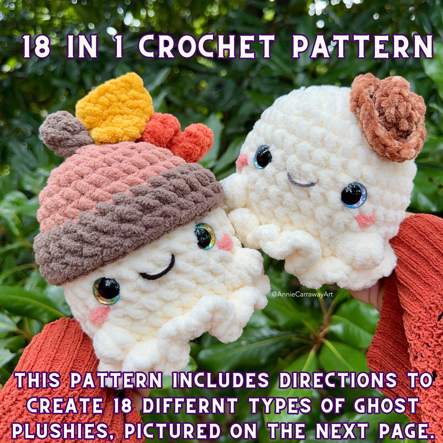 Autumn Ghost Plushies Crochet Pattern