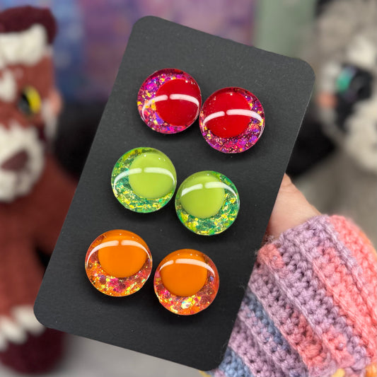 Hand Painted Kawaii Eyes | 25mm | Set 1