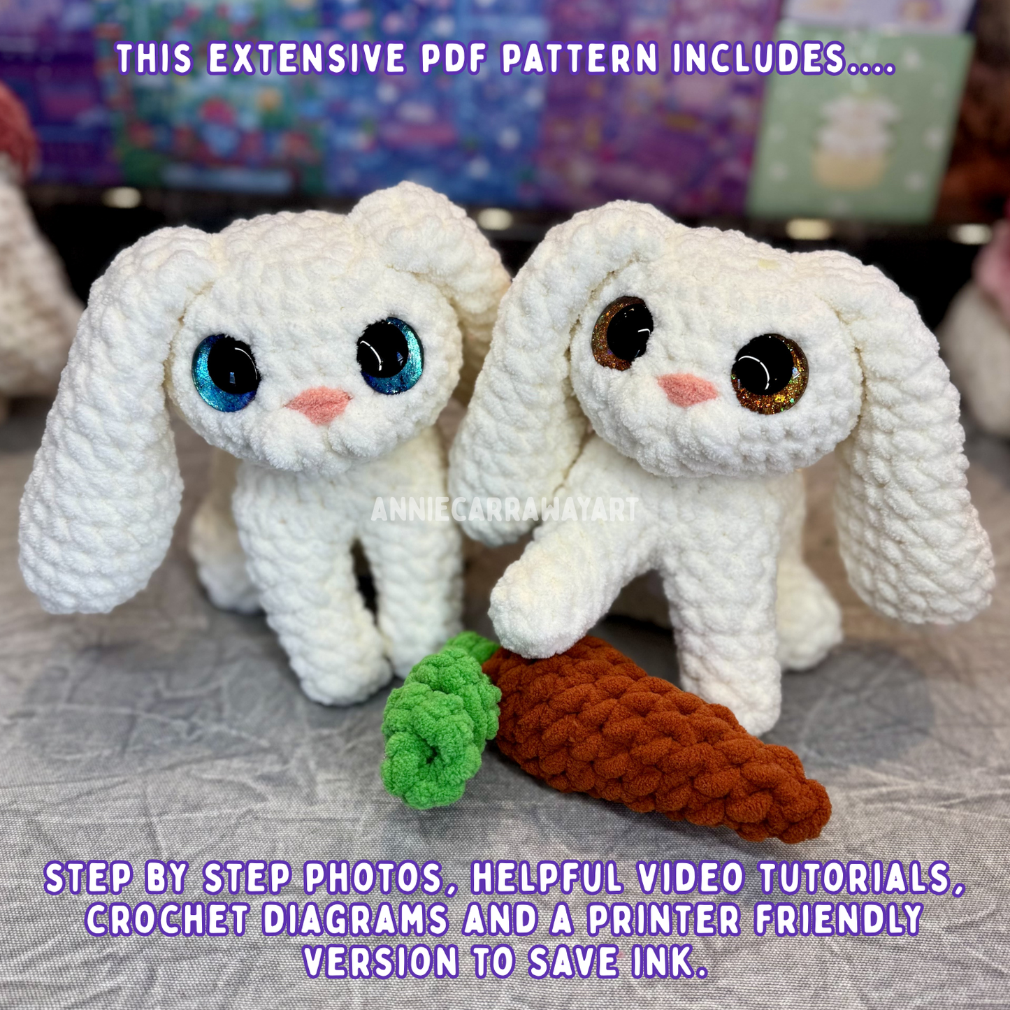 Spring Bunny No Sew Crochet Pattern | Digital Download