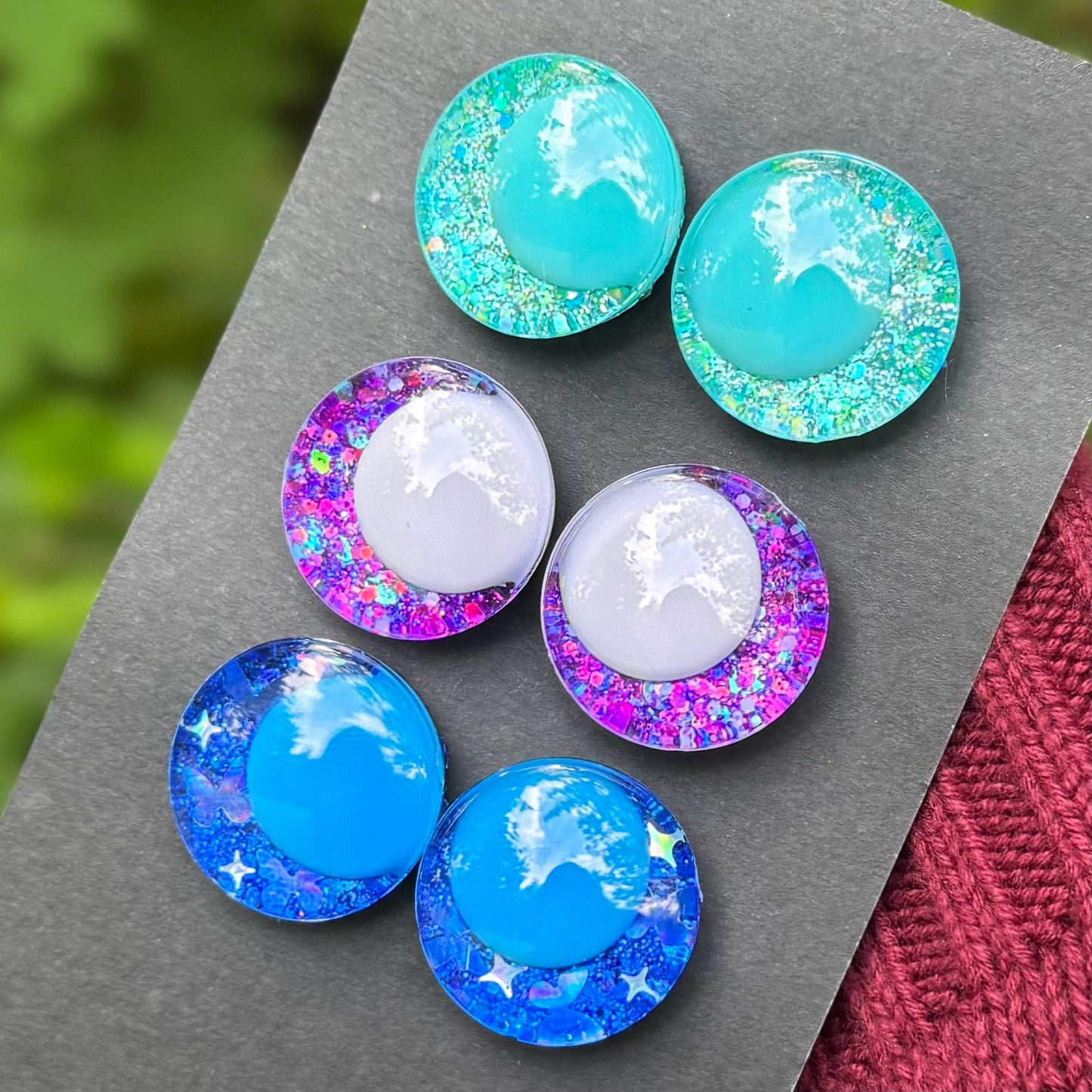 Hand Painted Kawaii Eyes | 25mm | Set 4