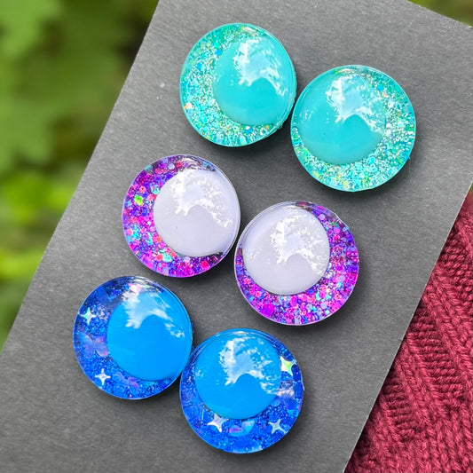 Hand Painted Kawaii Eyes | 25mm | Set 4