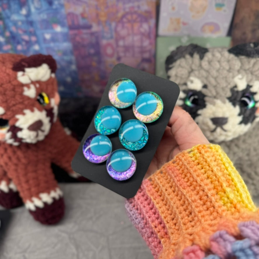 Hand Painted Kawaii Eyes | 25mm | Set 15