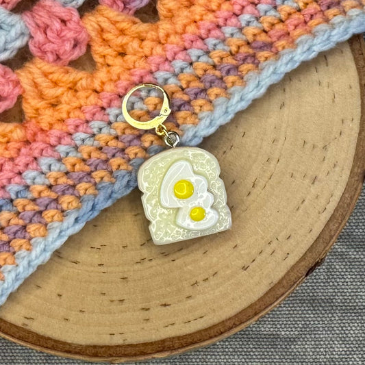 Eggy Toast Stitch Marker | 1 pack