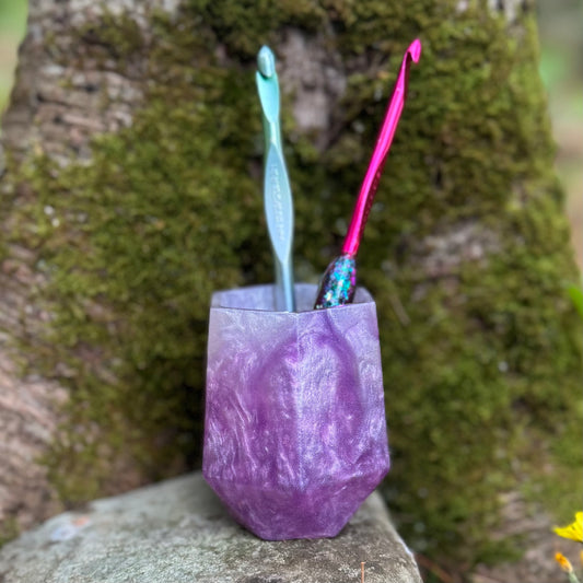 Lilac Crochet Hook Holder
