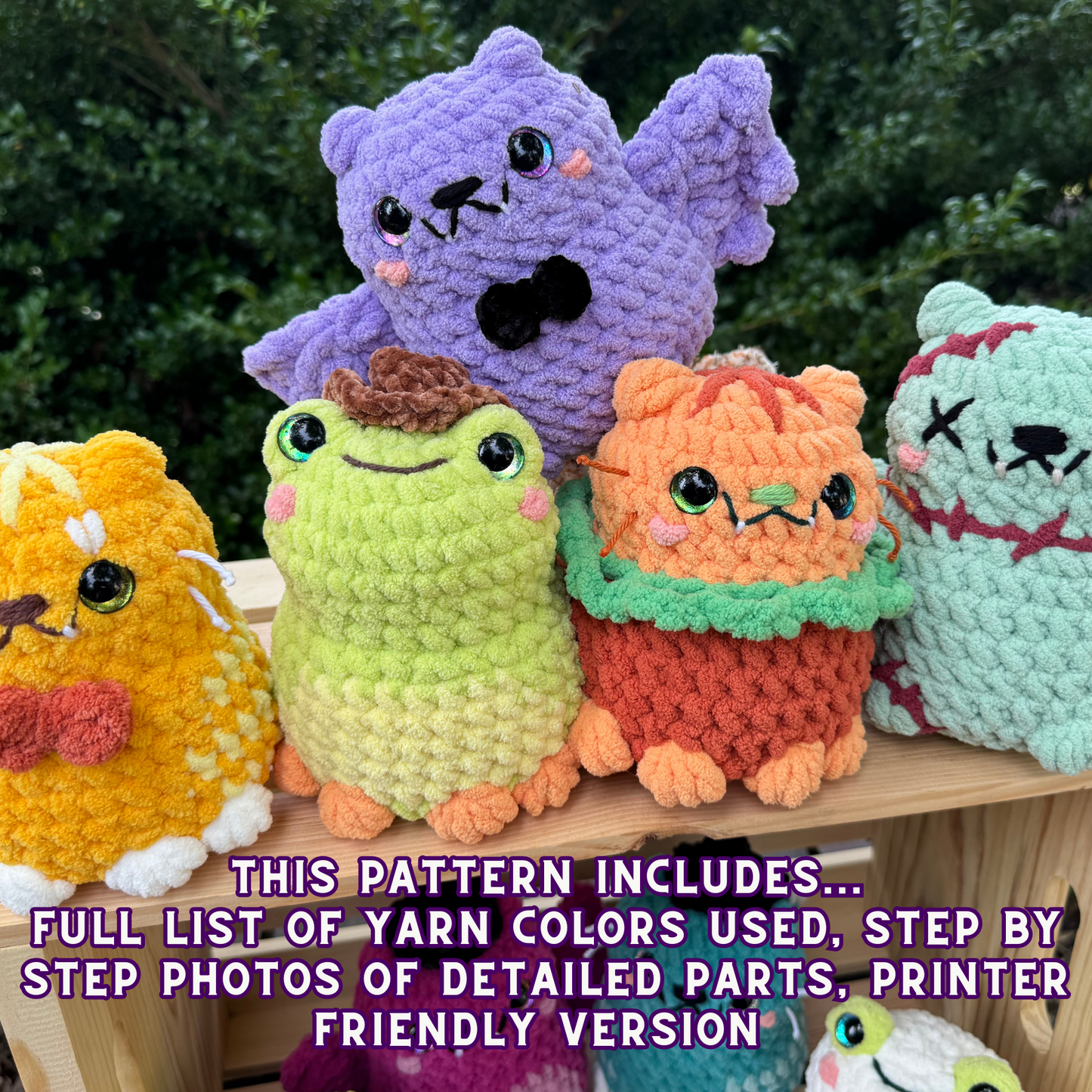 Spooky Friends Plushies Crochet Pattern