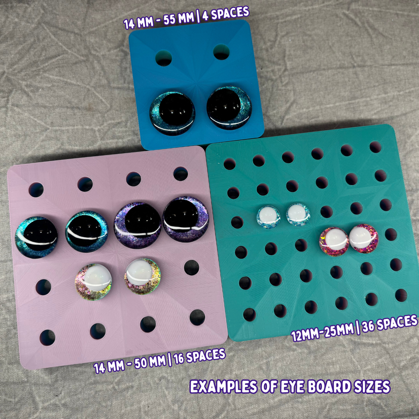Safety Eye Organizer Board | Multiple Sizes & Colors | Designed and Made by Me