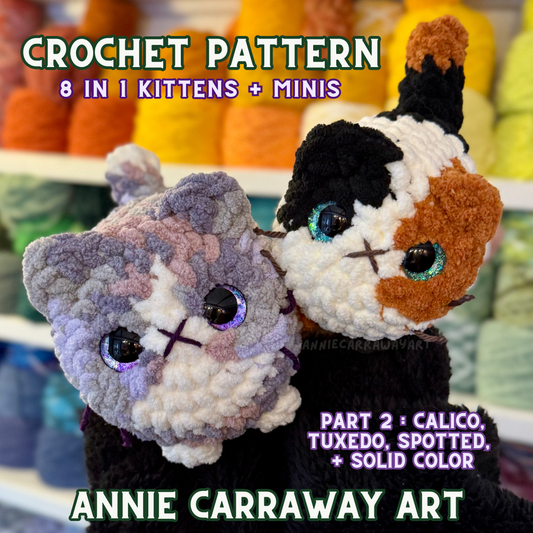 Cute Kittens : Part Two | Crochet Pattern | Digital Download