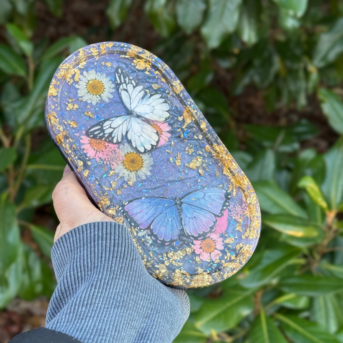 Moonlight Butterfly Trinket Tray