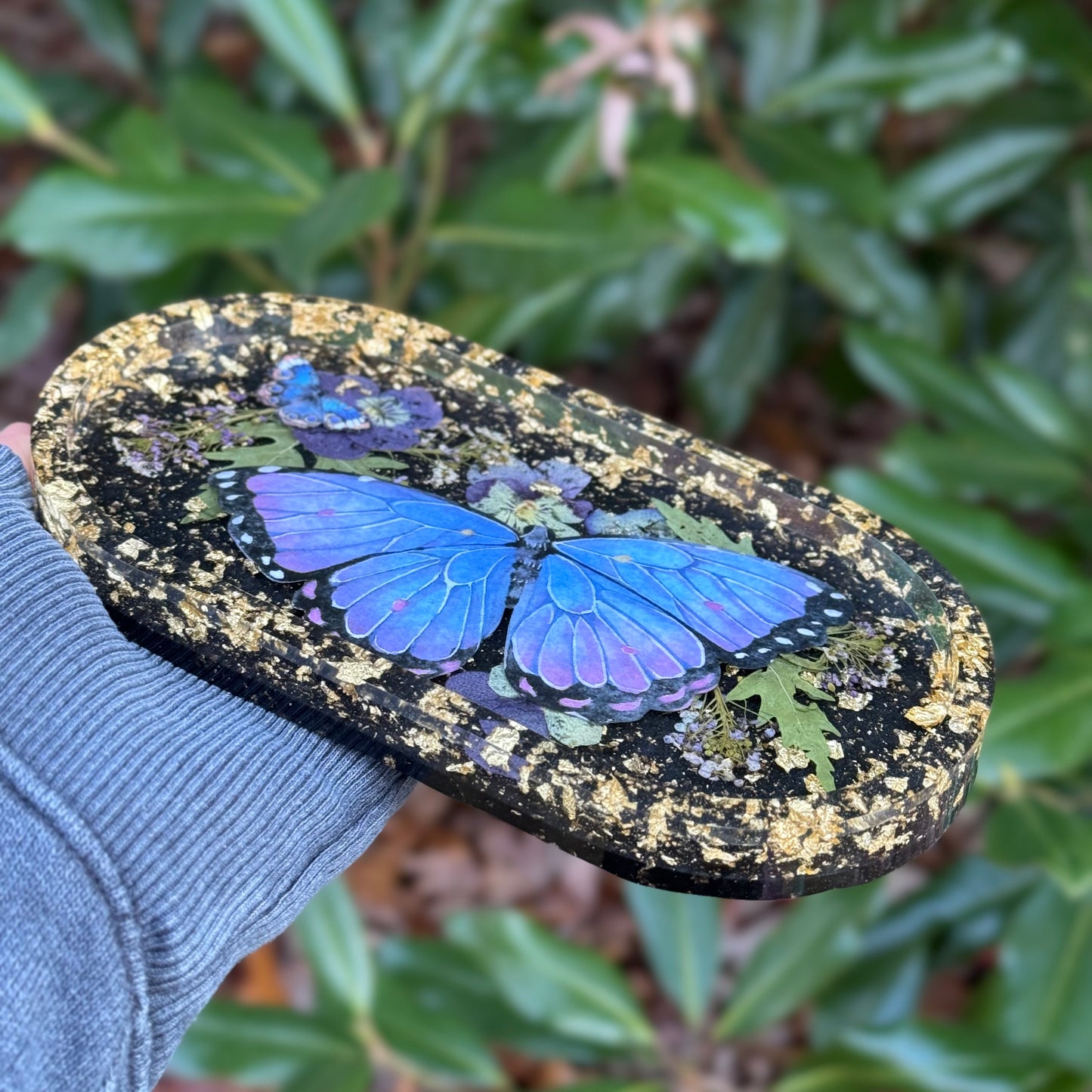 Midnight Butterfly Trinket Tray