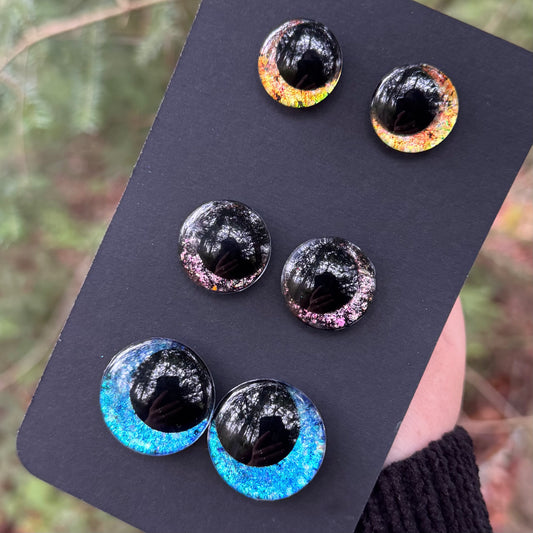 Hand Painted Kawaii Eyes | 18mm, 20mm, 25mm | Set 13