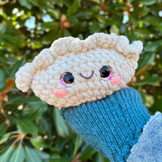 Dumpling Crochet Plushie | Hand Painted Eyes