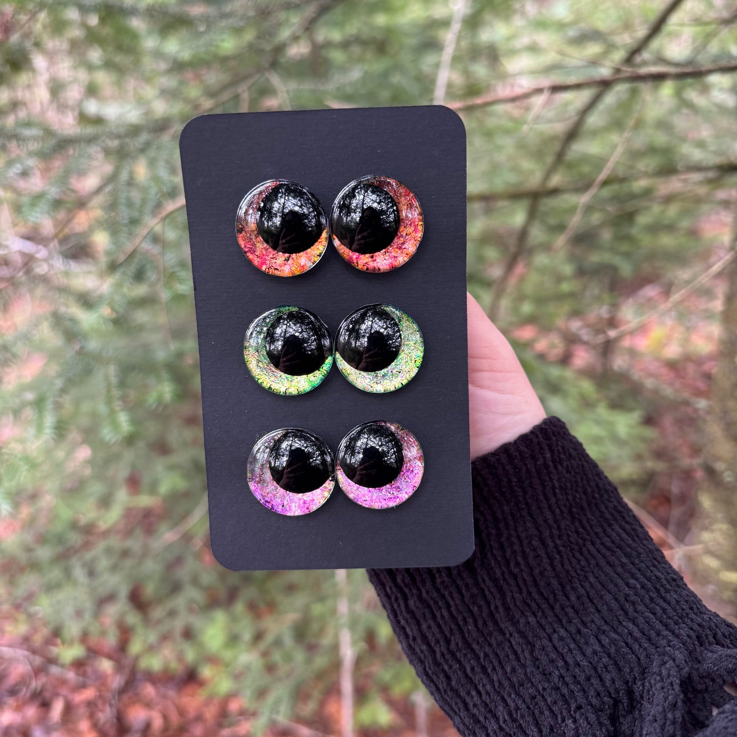 Hand Painted Kawaii Eyes | 25mm | Set 12