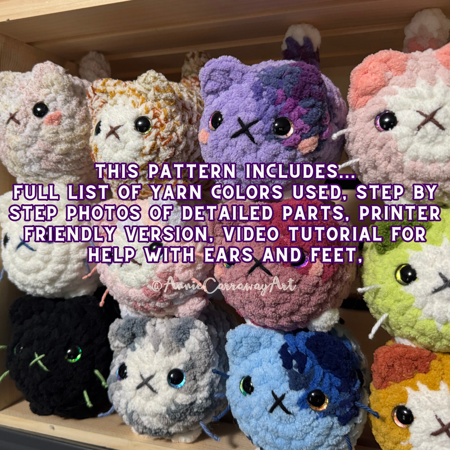 Cute Kitten Plushies Crochet Pattern