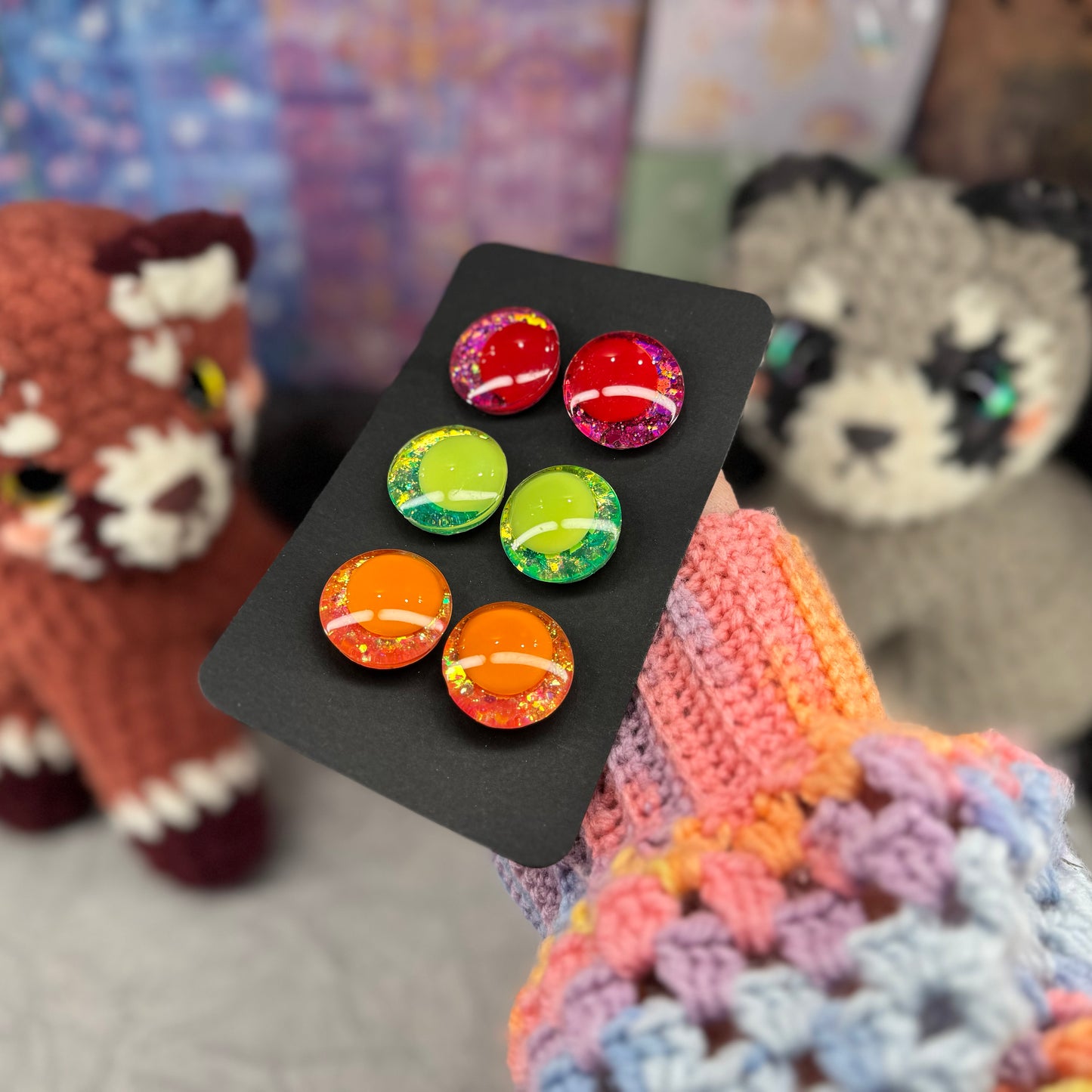 Hand Painted Kawaii Eyes | 25mm | Set 1