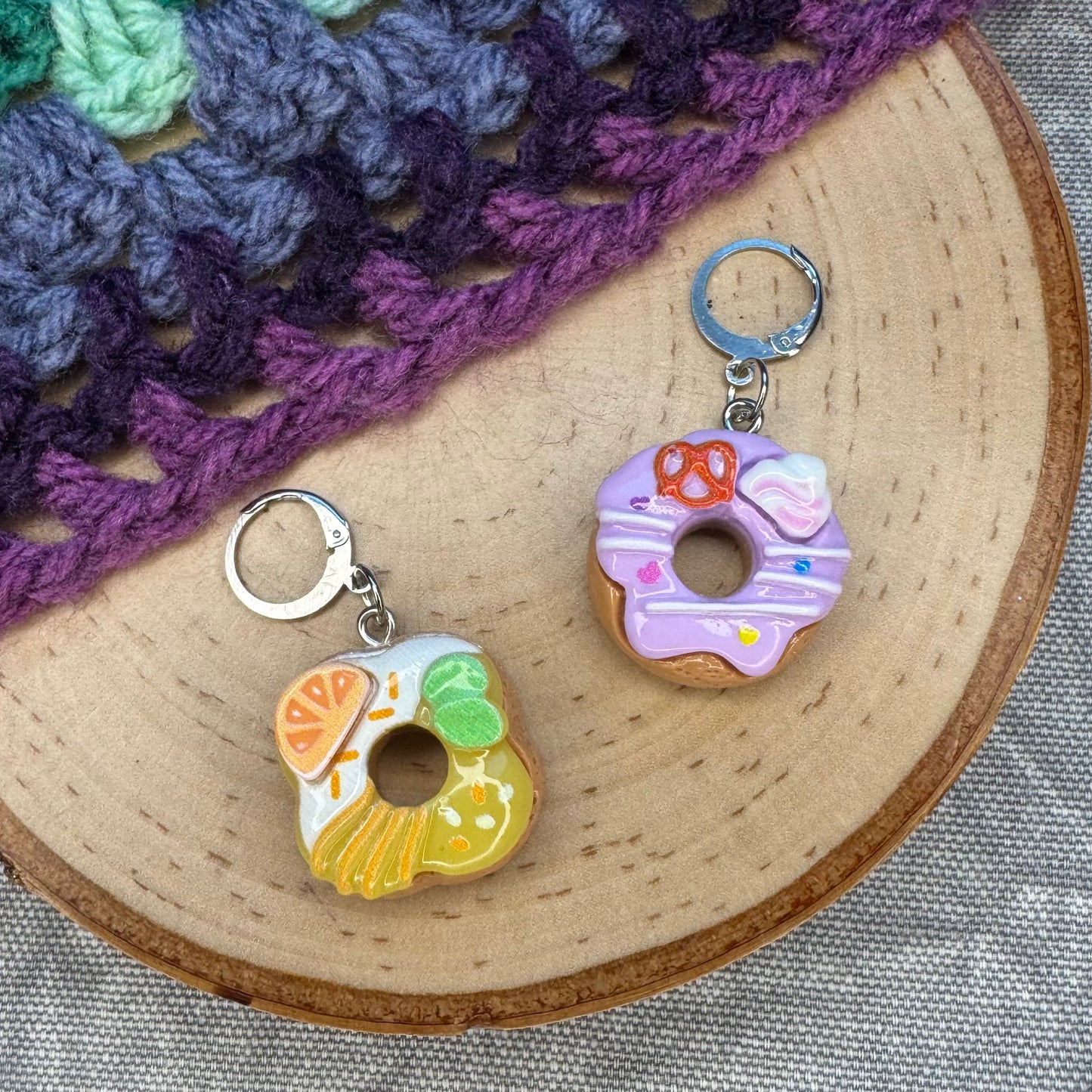 Donut Stitch Markers | 2 pack