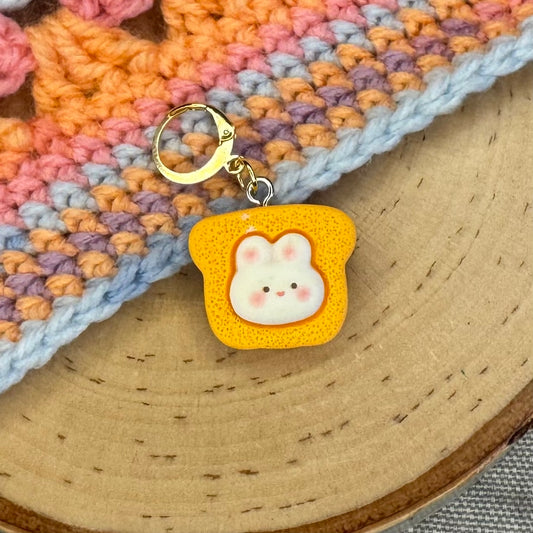 Bunny Toast Stitch Marker | 1 pack