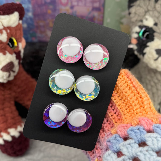 Hand Painted Kawaii Eyes | 25mm | Set 2