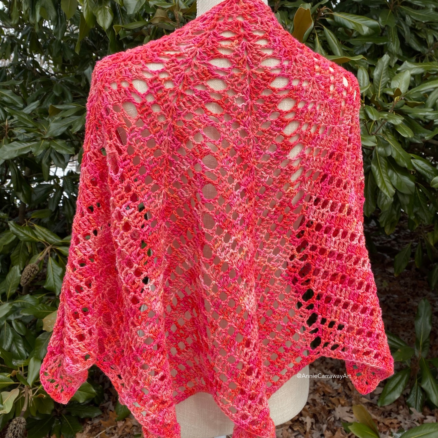 Ruby Shawl | Hand Dyed Organic Cotton