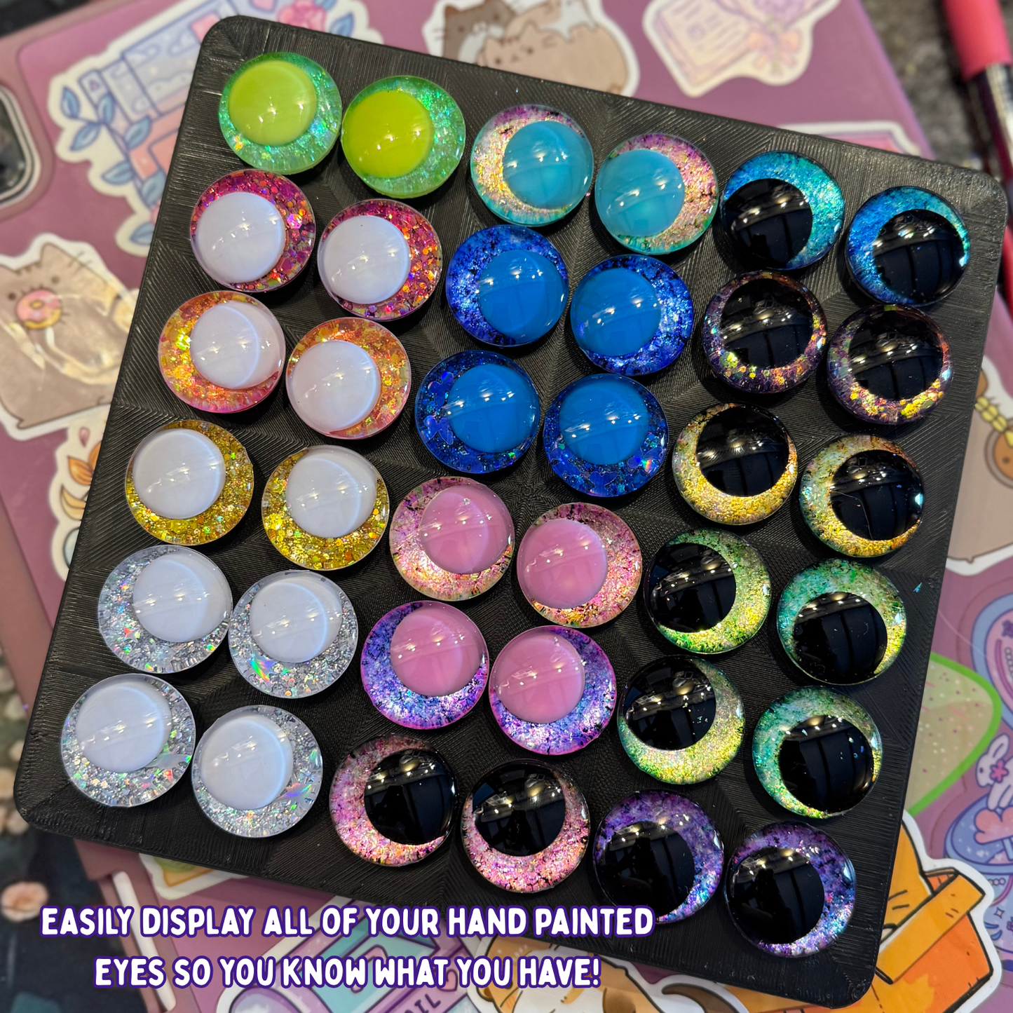 Safety Eye Organizer Board | Multiple Sizes & Colors | Designed and Made by Me