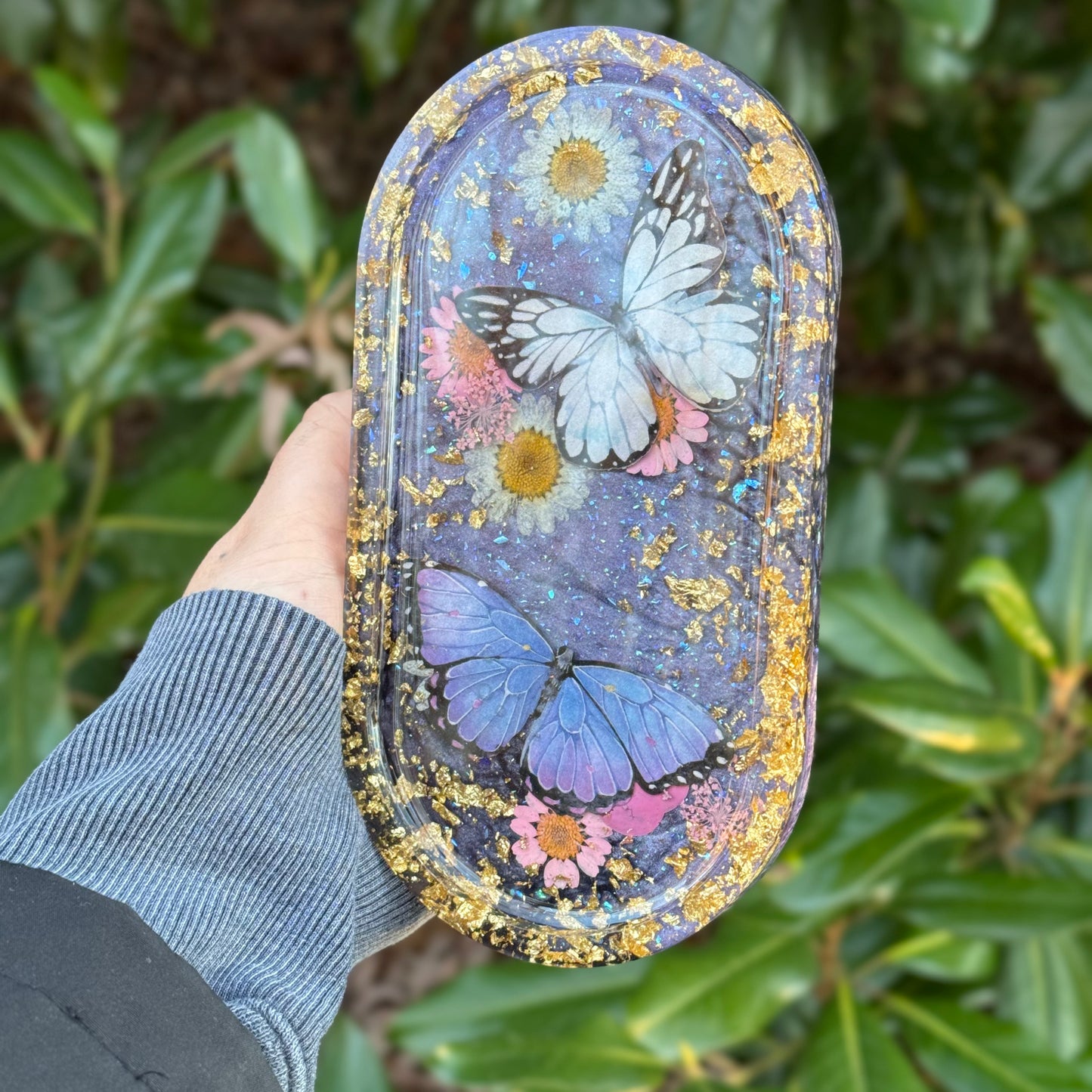 Moonlight Butterfly Trinket Tray