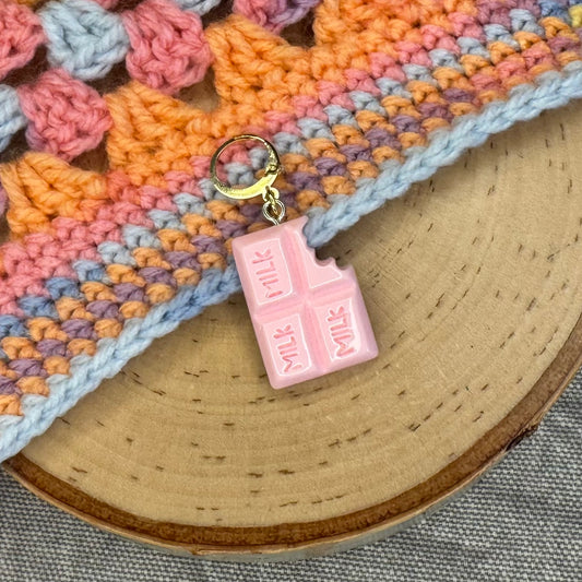 Strawberry Chocolate Stitch Marker | 1 pack